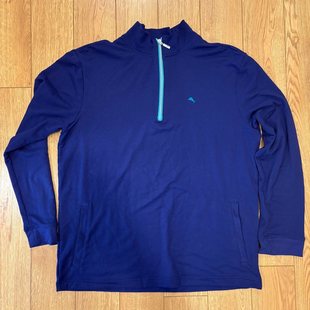 Tommy Bahama Half-Zip Sweatshirt - Size Large